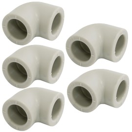 AERZETIX - C66863 Set of 5 90° Angle / Elbow with Internal Thread Made of PPR/Polypropylene/ Diameter 20 mm PN25 for Welding - Sanitary Heating Work Installation Drinking Water Supply Fitting Hose