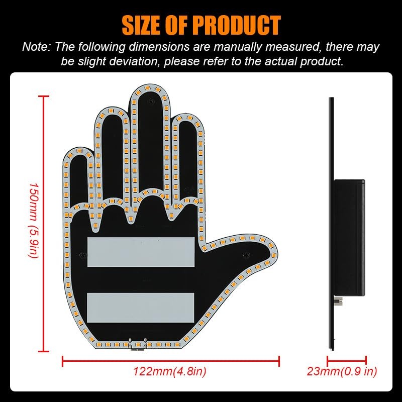 Fun Gesture LED Decorative Light, Super Bright Display, 7 Gestures,