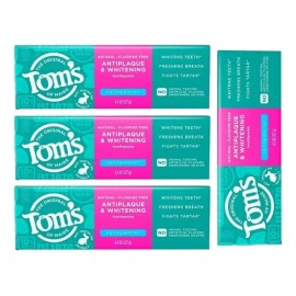 Pasta Dental Tom S Antiplaca Y Blanqueadora 4 Pzas 127 G C/u