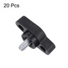 QUARKZMAN Pack of 20 T-piece wing knobs knurled screws M4