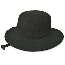 Sun Hats for Men Women Fishing Hat UPF 50+ Quick Dry Foldable Bucket Hat Adjustable Safari Hat for Beach Hiking Black