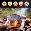 LIFERUN Dutch Oven Pot with Lid, 9.7 Quart Cast Iron