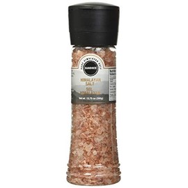 Sundhed Pink Himalayan Gourmet Salt (Course) in Grinder | 390 Grams (13.75 oz) | Natural Rock Salt for Seasoning | Keto Friendly and Kosher Certified