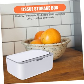 BUGUUYO Ergonomic Tissue Box Storage Case Rotating Buckle Cover Impact Resistant Non-Slip for Home