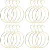 16 Pcs Metal Circle Hanger, Belt Scarf Ring Hanger, No