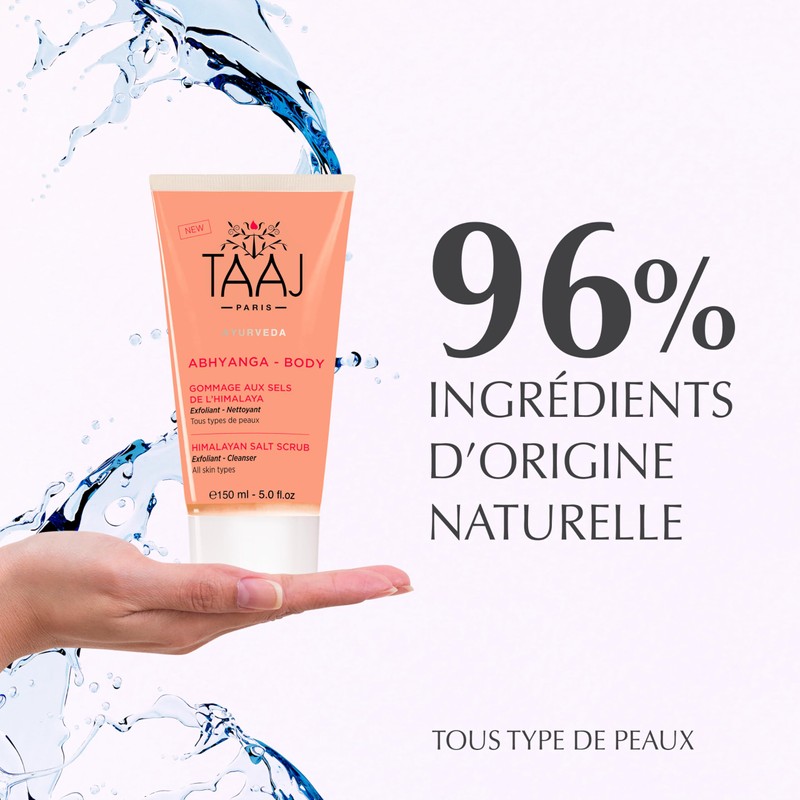 TAAJ Himalayan Salt Scrub | Detoxifying & Cleansing | Soft