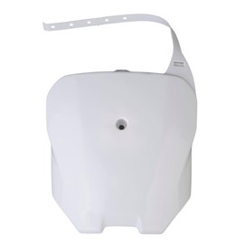 Motorcycle Front Number Plate - Plastic Bike Front Body Armor Fits for CRF70, CRF80, CRF100 - Motocross Parts Attachments for Dirt Fender (White, Size: 30x22cm)