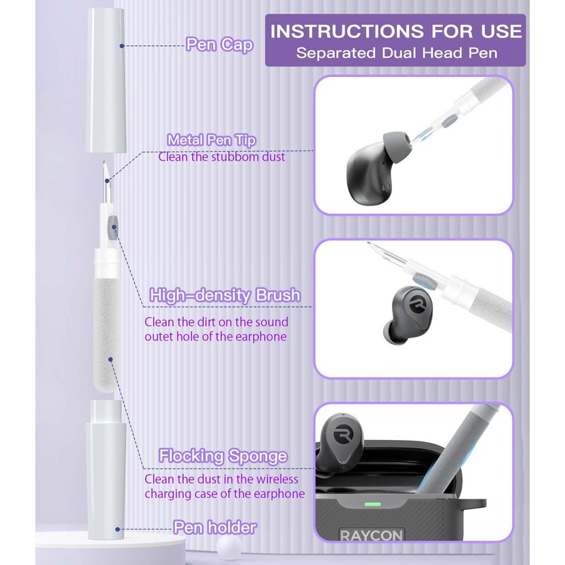 AGENTNANO [3 in 1] for Raycon Everyday Earbuds(2024 Edition) Case