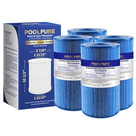 POOLPURE PLFC-6430-M Spa Filter Replaces Watkins 31489, Compatible Pleatco PWK30-M, Filbur FC-3915M, P/N0969601, 71825, 73178, 73250, 4 Pack