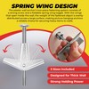 Qualihome Spring Toggle Bolt Anchor Assortment Kit - Includes Sizes