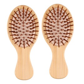BIUDECO 2Pcs Wooden Combs Scalp Sc Combs for Ladies Portable Massage Hair Brush