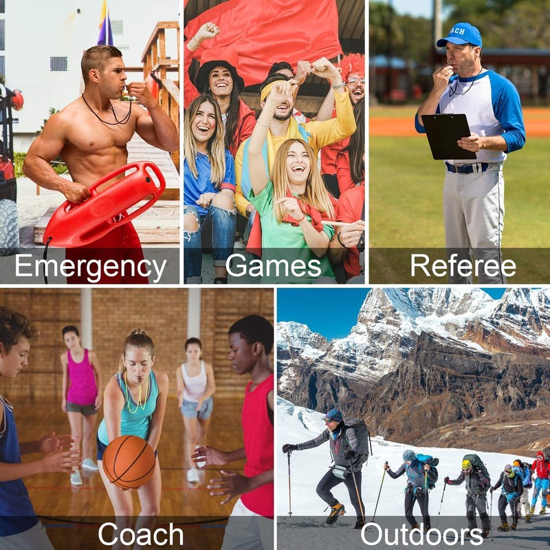 Shiwaki 3PCS Compass Whistle Outdoor Camping Hiking Whistle with Compass