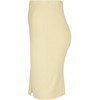 Urban Classics Women's Rib Knit Skirt, Soft yellow