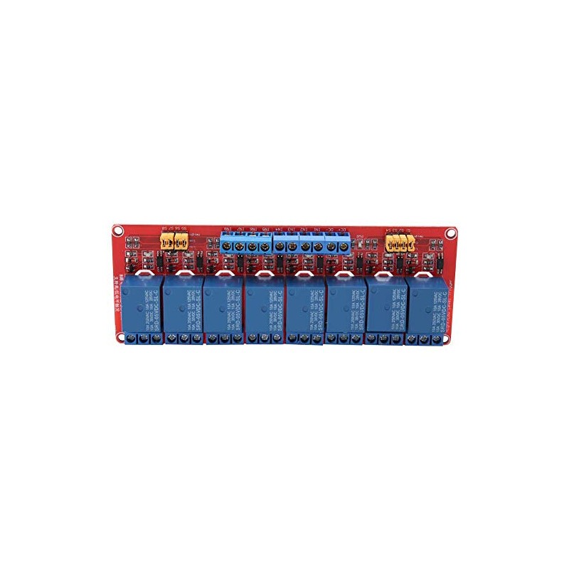 Keenso 8 Channel Optocoupler Relay Module, 5V/12V/24V 8 Channel Relay