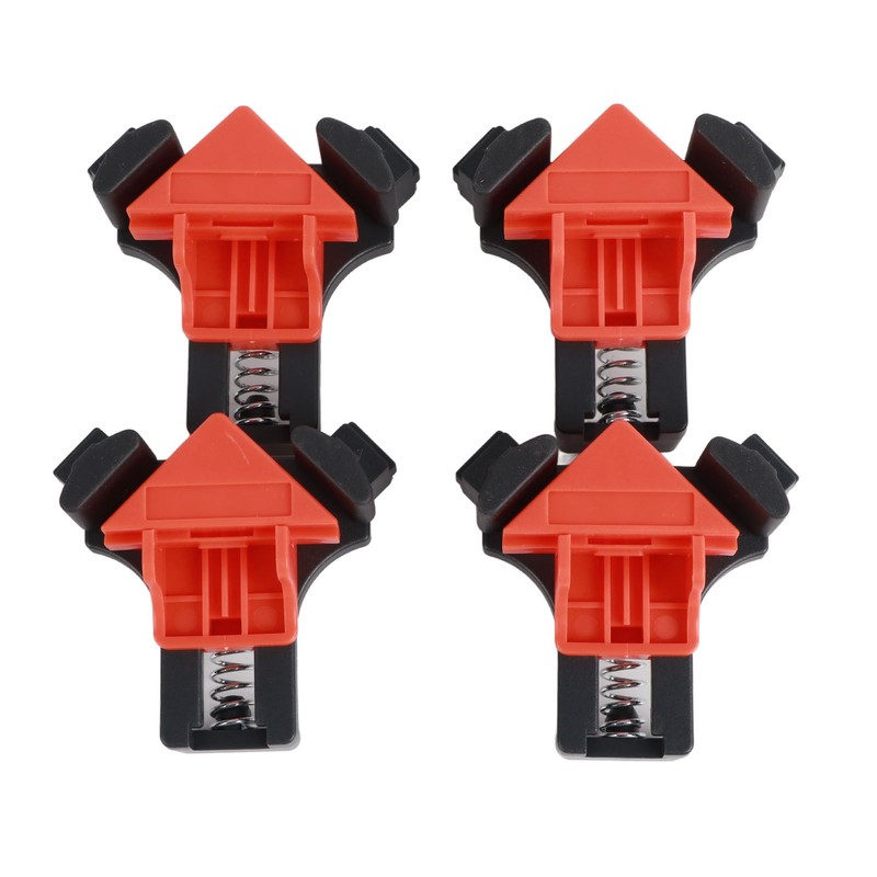 4Pcs Woodworking Angle Clamps Corner Clip Fixer Tool 60 90
