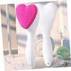 PACKOVE Heart Shaped Silicone Face Cleaning Brush for Women Gentle