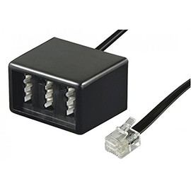 Wentronic Telephone Adapter (RJ11 Male to TAE Sockets)