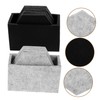 Operitacx 2 Sets Felt Coasters for Cups Thickened Heat Insulated