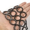 Natural 28mm Hematite Hollow Circle Flat Round Ring Shape Donut