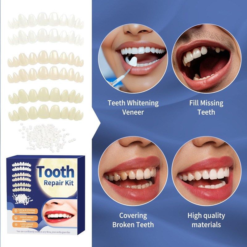 Tooth Repair Kit，Temporary Natural Shade for Filling The Gap