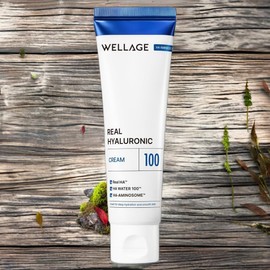 Wellage Skin Nutrition Supply Skin Improvement Real Hyaluronic 100 Cream 1ea 80ml / 웰라쥬 피부영양공급 피부개선 리얼 히알루로닉 100 크림 1개 80ml