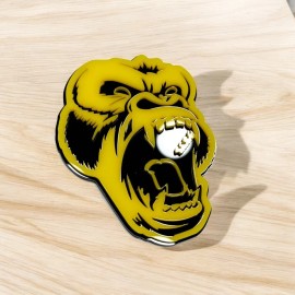 Emblem Badge 2PCS Gorilla Yellow Emblem Badges – Angry Fender Decals for Car/Truck