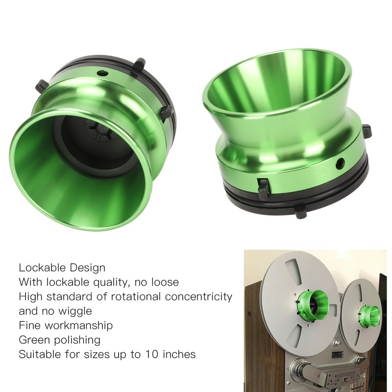 1 Pair 10 Inch Opener Polished Aluminum NAB Hub Adapters