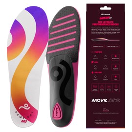 Move MOVE Game Day Pro- Ultimate Performance Sports Insoles for Basketball, Volleyball, Football, Tennis, Athletics, Baseball, Running, and Active Lifestyle. Extra Shock Absorption (M 10-10.5/WM 11.5-12)