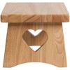 eHemco Rectangular Solid Hardwood Step Stool for Adults and Kids,