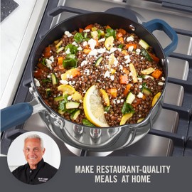 Zakarian by Dash Trupro Nonstick Stainless Steel 6pc Stacking Sauce Pan Set - Blue