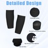 2 Pairs Soccer Shin Guard Sleeves,Double-Layer Breathable Fixed Leg Sleeve