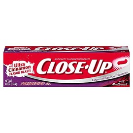 Close-Up Fluoride Toothpaste, Freshening Red Gel 4 oz (Pack of 6)
