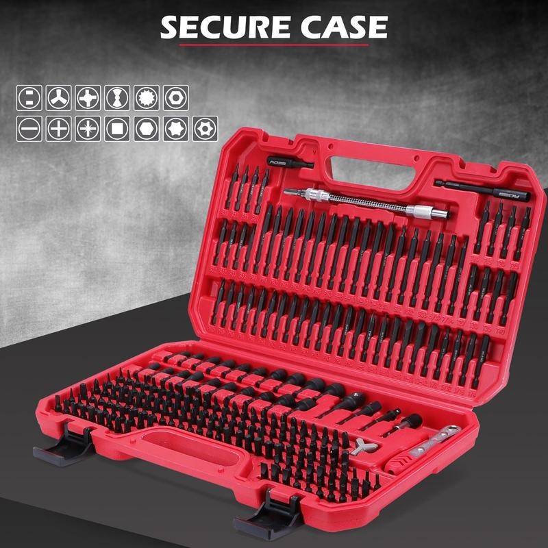 SEDY 232-Piece Ultimate Screwdriver Bit Set - Security Bit Set,
