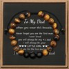 JoycuFF Dad Bracelets for Men Birthday Father's Day Thanksgiving Day