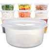 Zuvo Plastic Sauce Containers with Lids - 04 OZ (50