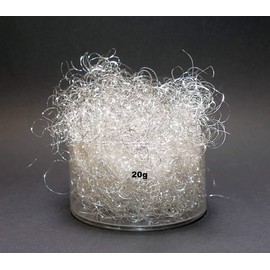 Unknown 1 Bag of Tinsel Angel Hair Silver Christmas Tree Decoration Angel Hair Lamettahair (20, g)