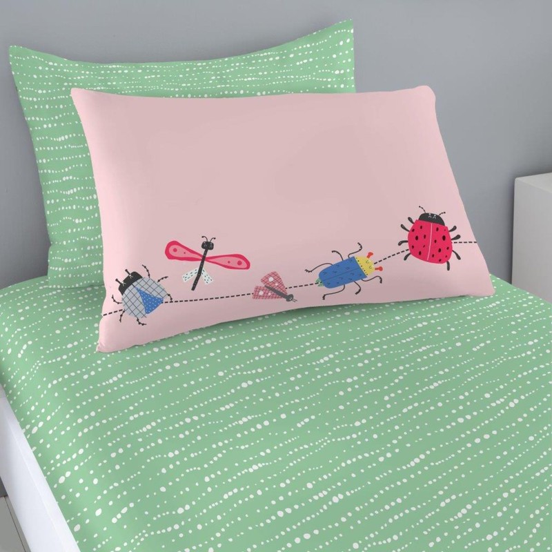 VELVETIO Luxury Kids Fitted Sheet with Matching Pillowcase, Boys &
