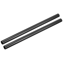 MECCANIXITY Carbon Fiber Tubes, 500mm x 26mm x 24mm 3K Hollow Carbon Wrapped Tubing Round Plain Weave Glossy Surface for Quadcopter Pack of 2