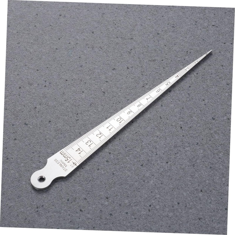 KONTONTY 15mm Taper Gauge Heavy Duty Stainless Taper Welding Measurement