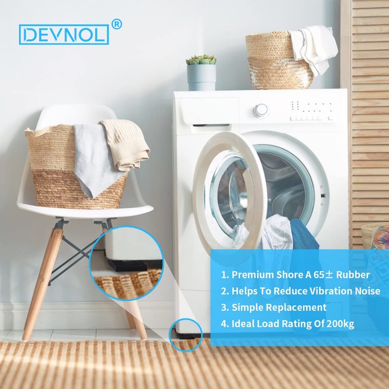 DEVNOL Neoprene Rubber Flooring 12x12-Inch by 1/16, Solid Rubber Sheet