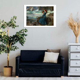 Spiffing Prints John William Waterhouse The Tempest - Medium - Matte - Unframed