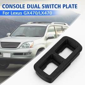 URLWALL Console Dual Switch Plate for Lexus GX470/LX470, Light or Other Switch Console Plate Cover for Lexus