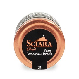 Sciara | Sicilian Pistachio and Truffle Pesto | Premium Quality Pesto from Bronte, Sicily | Glass Jar 190g (Pack of 2)