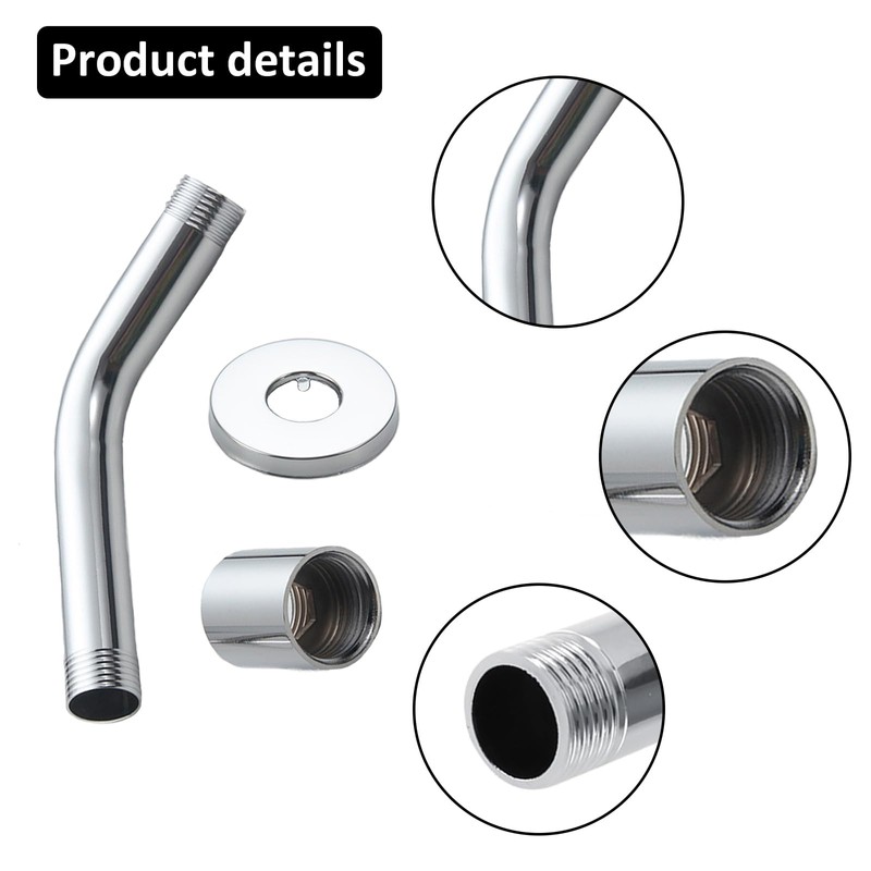 Oiieco Shower Head Extension Arm, Stainless Steel Handheld Shower Extension