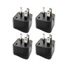 European to US Plug Adapter, 2 Pack US Travel Plug