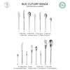 Robert Welch Bud Bright Cutlery Long Handled (Latte) Spoon, Set