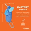 O2COOL Carabiner Portable Pocket Size Battery Powered Cooling Misting Fan