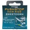 DRENNAN SWEETCORN QUICKSTOP HAIR RIGS SIZE 12 - HNQSCB012