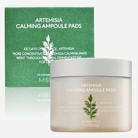 Missha Artemisia Calming Ampoule Pads 50 sheets 225ml / 미샤 개똥쑥 진정 앰플 패드 50매  225ml
