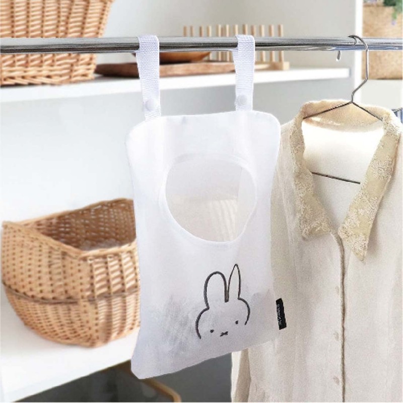 Okato Miffy Clothespins Storage Bag, Face Only, Miffy